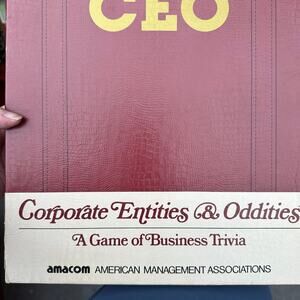 Vintage 1984 CEO Corporate Entities & Oddities Game of Business